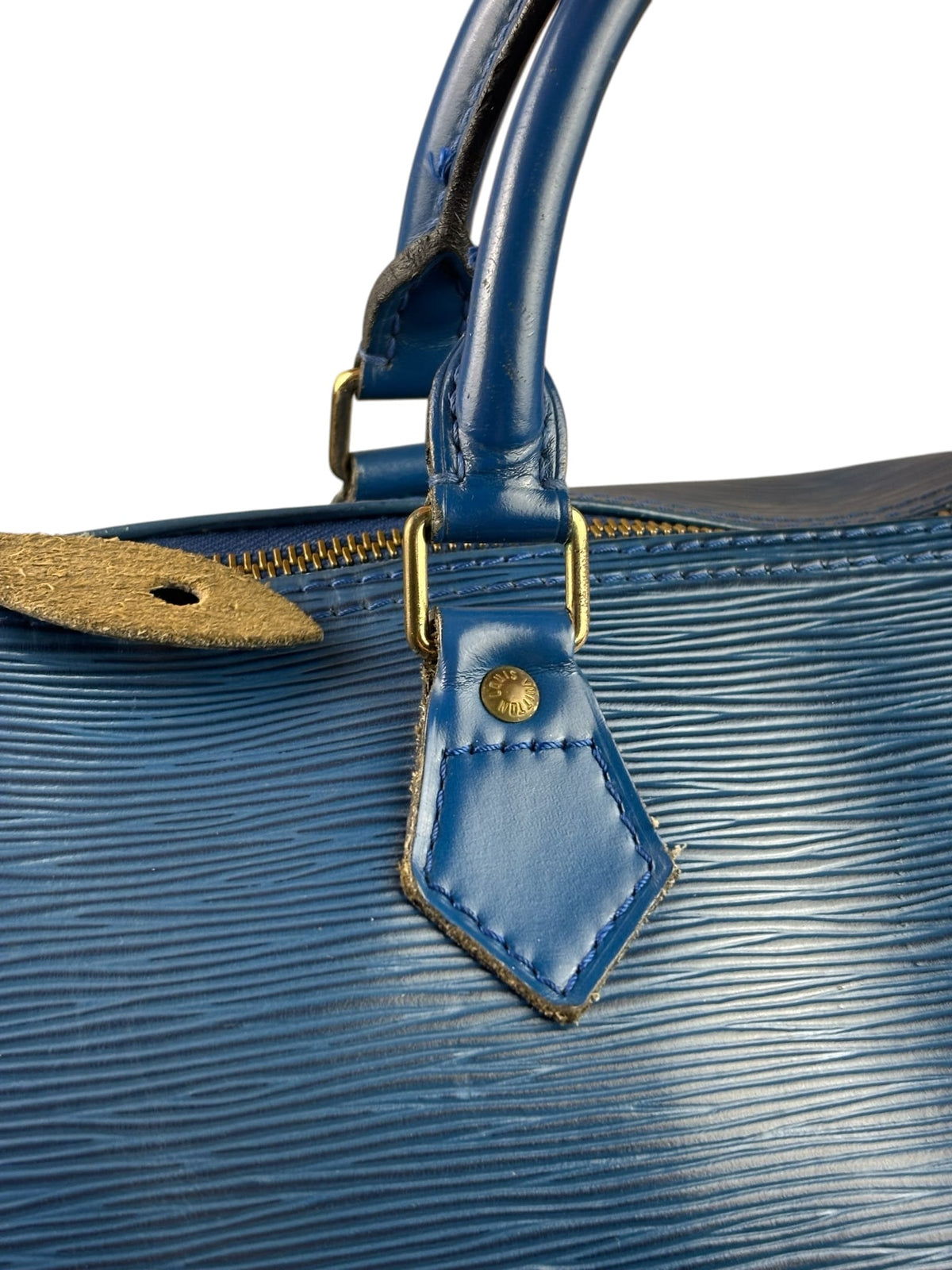 Louis Vuitton Blue Epi Speedy 40