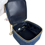 Chanel Denim Vanity Case Handbag 1997