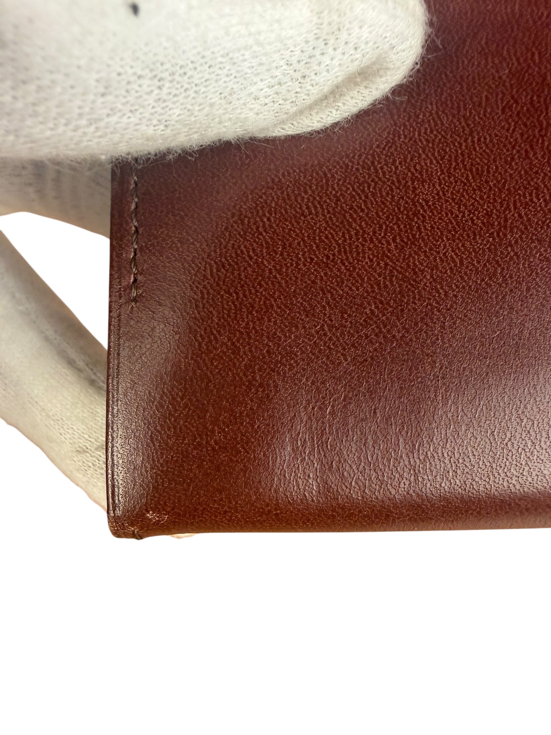 Yves Saint Laurent Red Leather Belle De Jour Flap Wallet