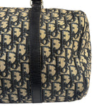 Christian Dior Vintage Navy Blue Trotter Boston Bag