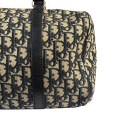 Christian Dior Vintage Navy Blue Trotter Boston Bag