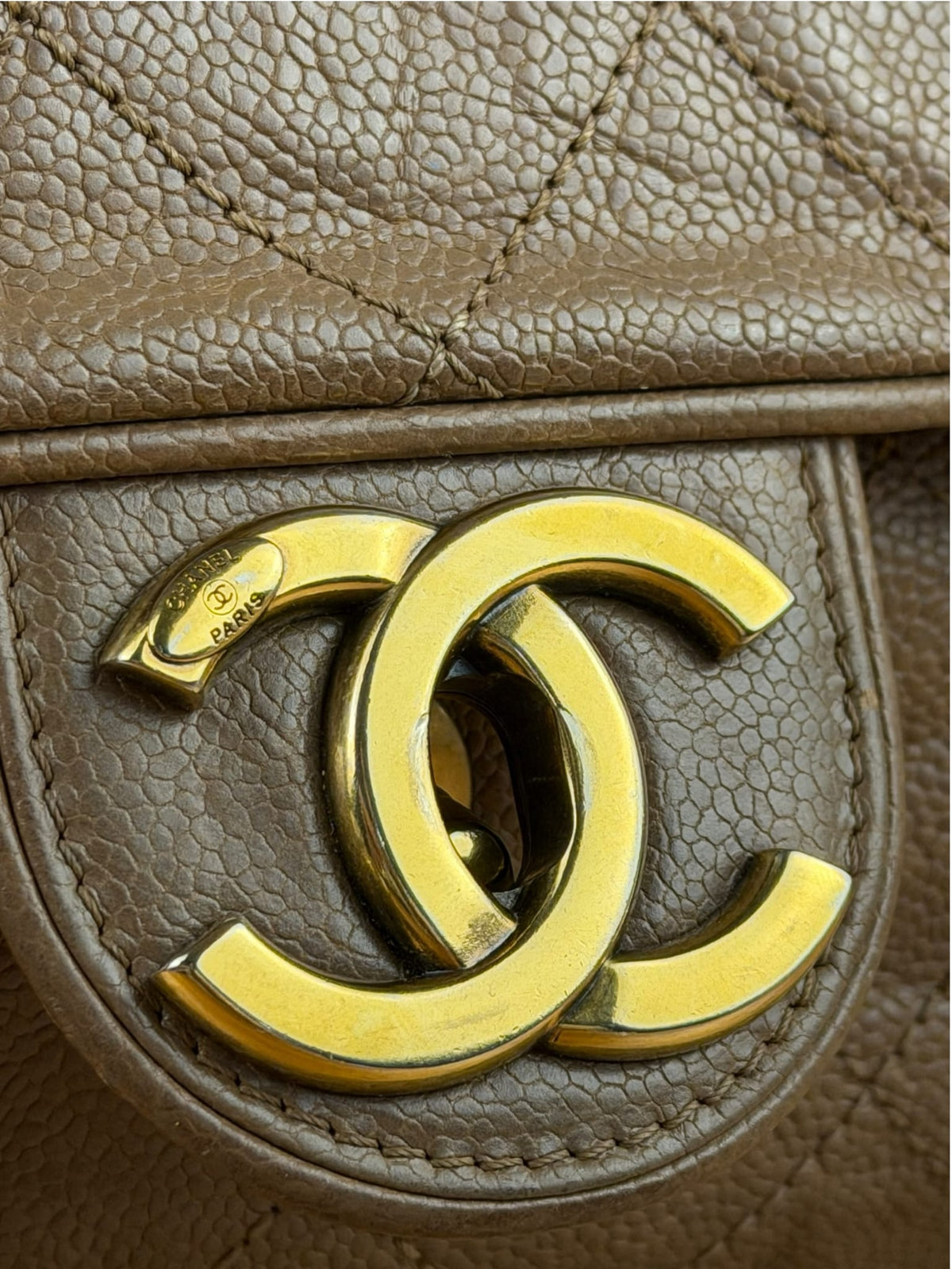 Chanel Brown Caviar Jumbo Easy Flap 2012