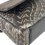 Valentino Black Leather Mario Spa Flap Bag