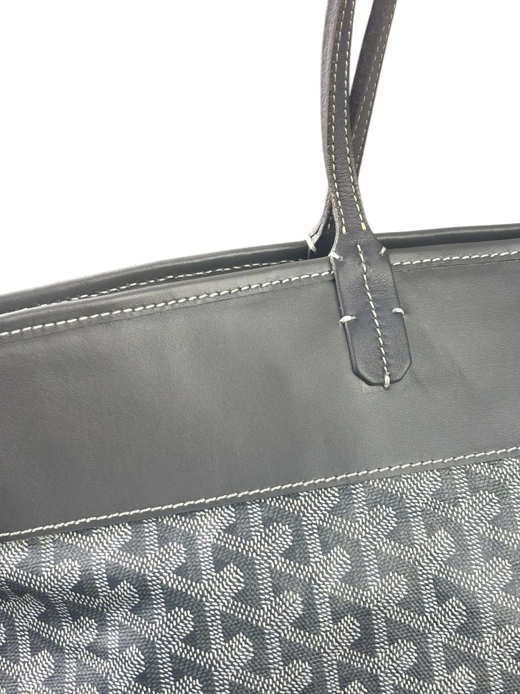 Goyard Grey Leather Bellechasse Medium Tote