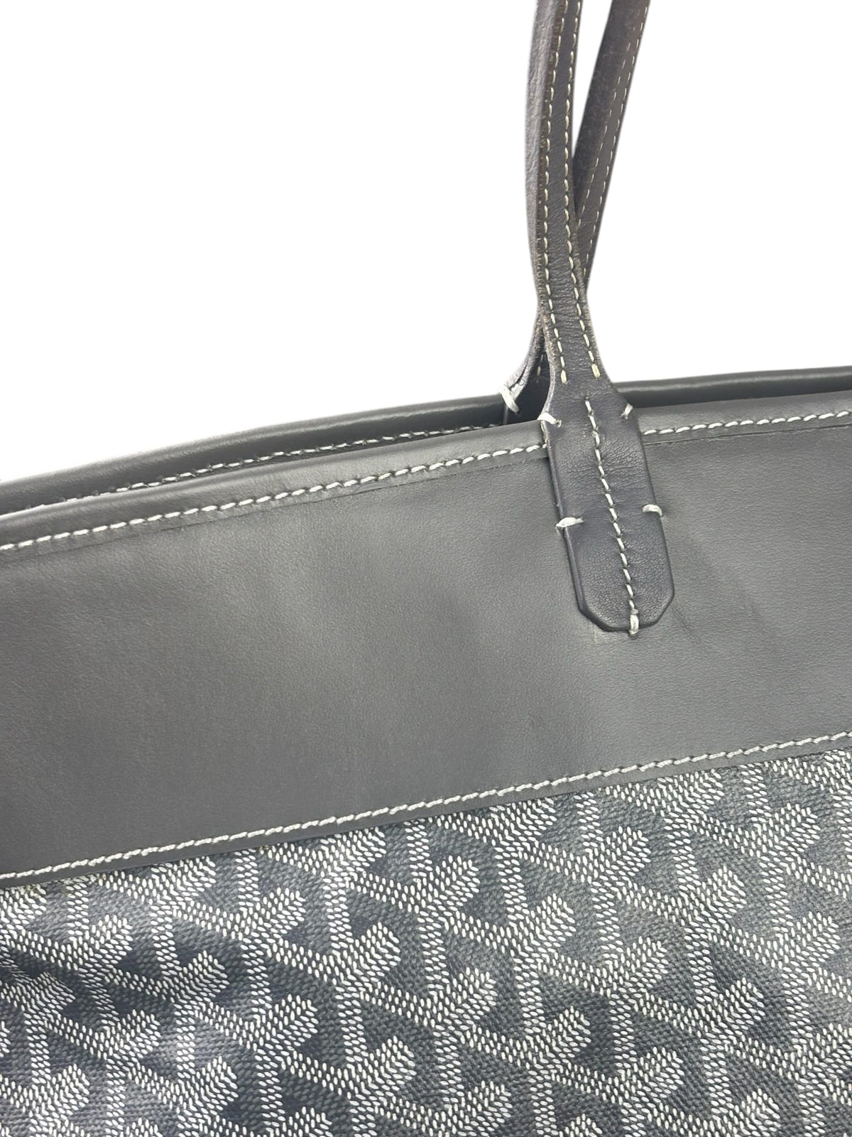 Goyard Grey Leather Bellechasse Medium Tote