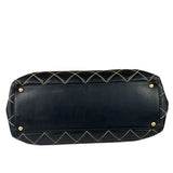 Chanel Black Leather Wild Stitch Surpique Tote 2005