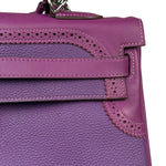 Hermes Kelly 35 Purple Ghillies Swift Togo Leather Handbag 2015