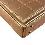 Chanel Gold Calfskin Chocolate Bar Shoulder Bag 2002