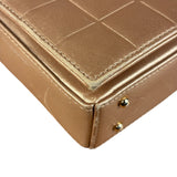Chanel Gold Calfskin Chocolate Bar Shoulder Bag 2002