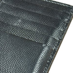 Yves Saint Laurent Black Leather Card Holder Wallet