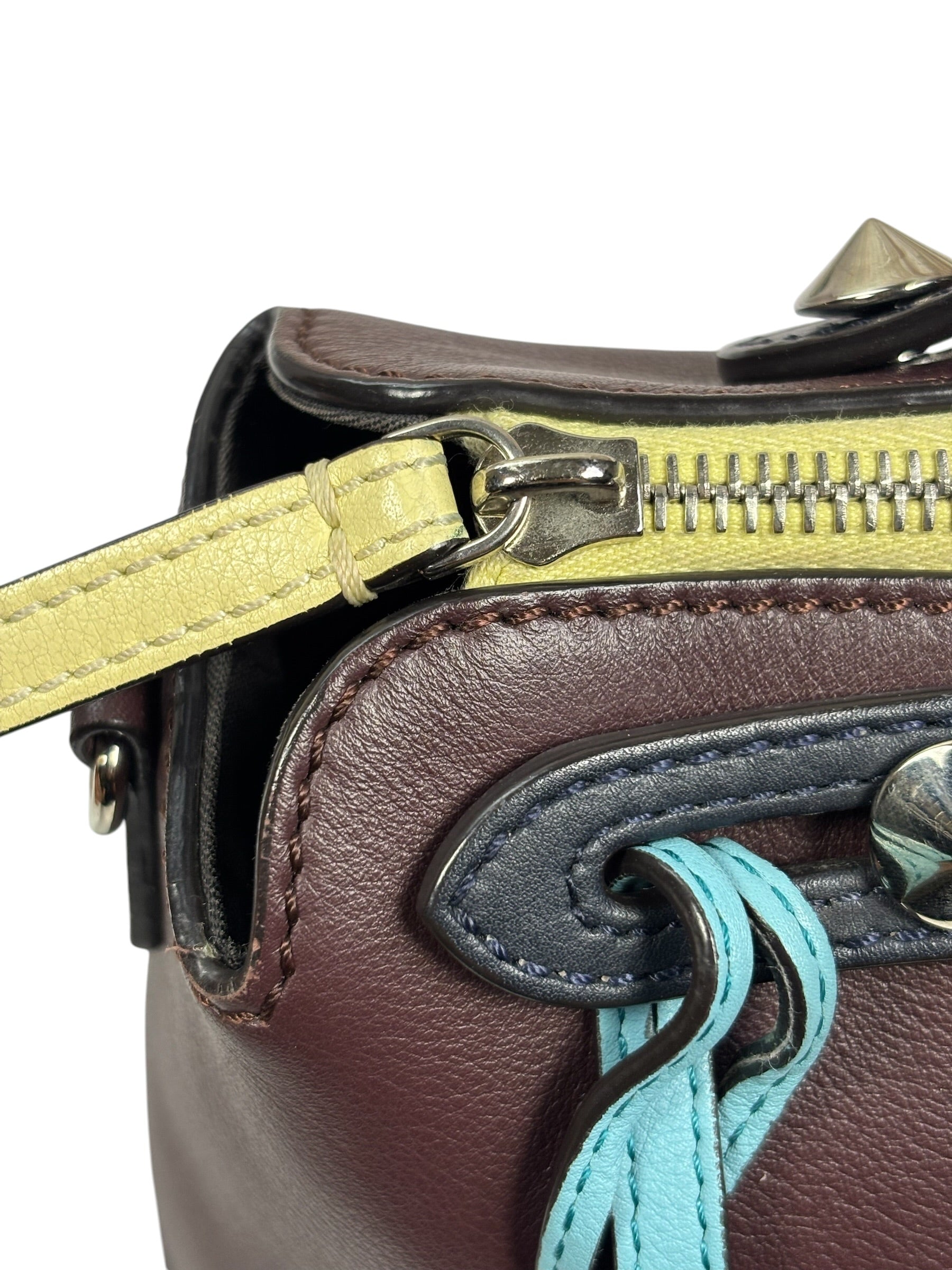 Fendi Burgundy By The Way 2 Way Boston Bag