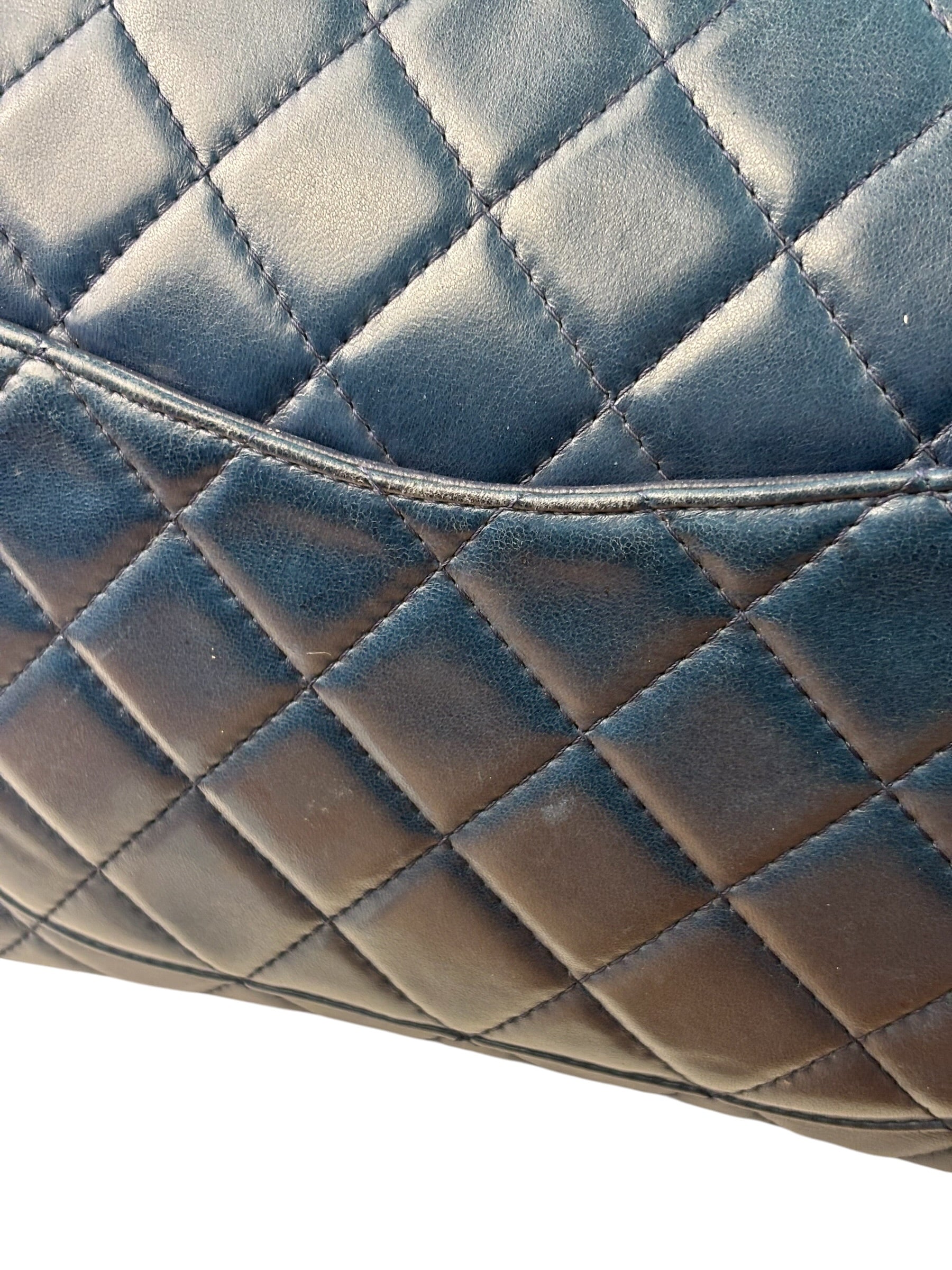 Chanel Blue Reissue 225 Double Flap Bag 1991