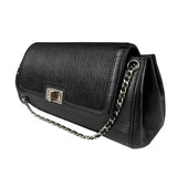 Chanel Black Leather Mademoiselle Accordion Flap Bag 2000