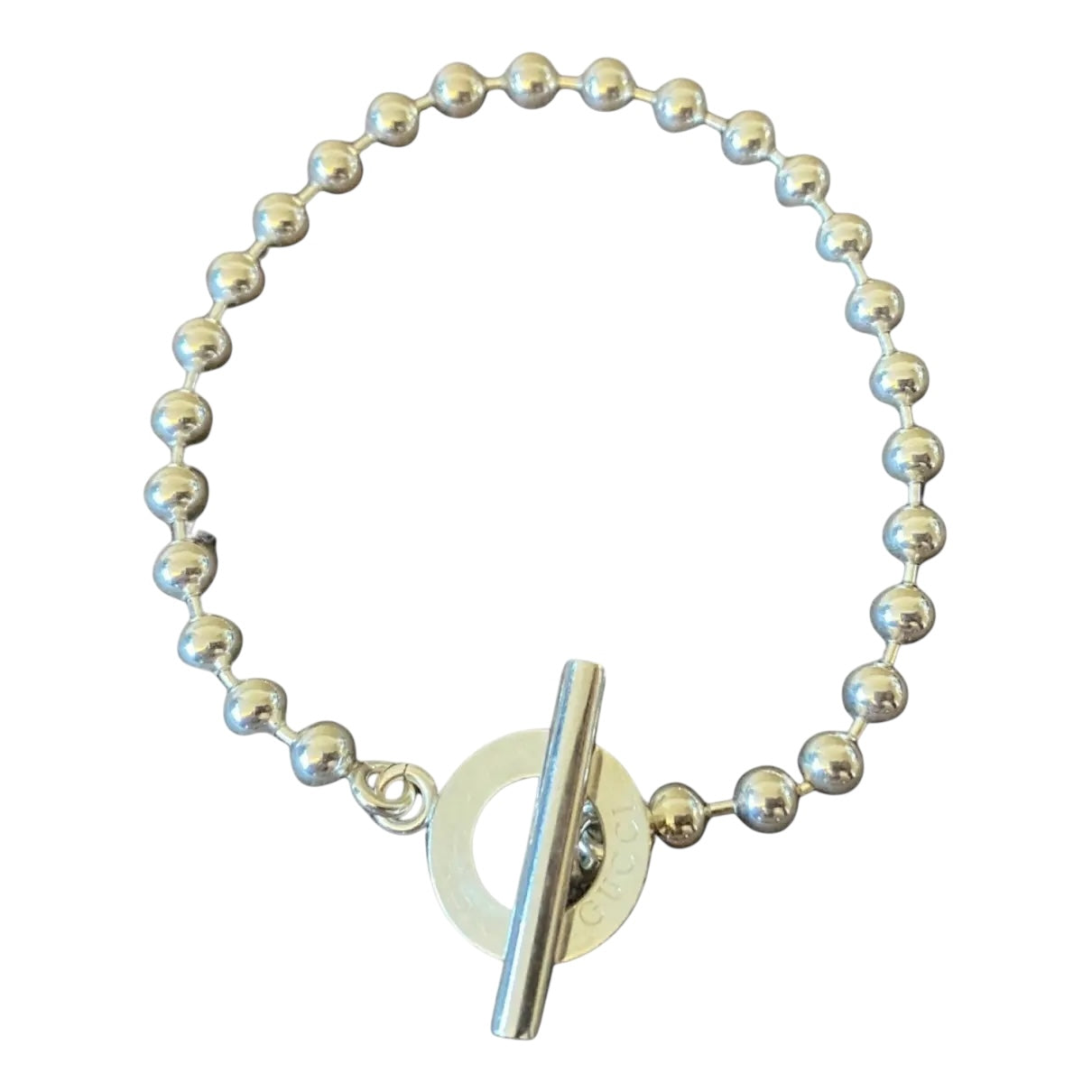 Gucci Vintage Ball Chain Silver Bracelet