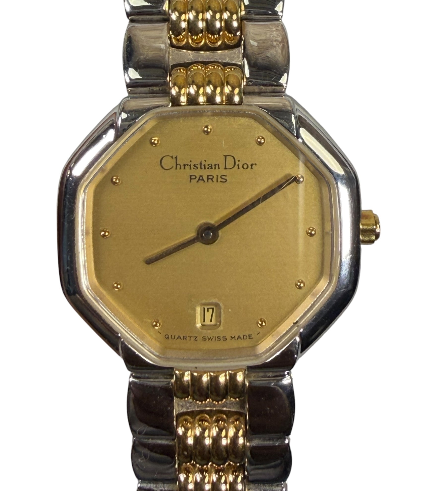 Christian Dior 2Tone Octagon Champagne Dial