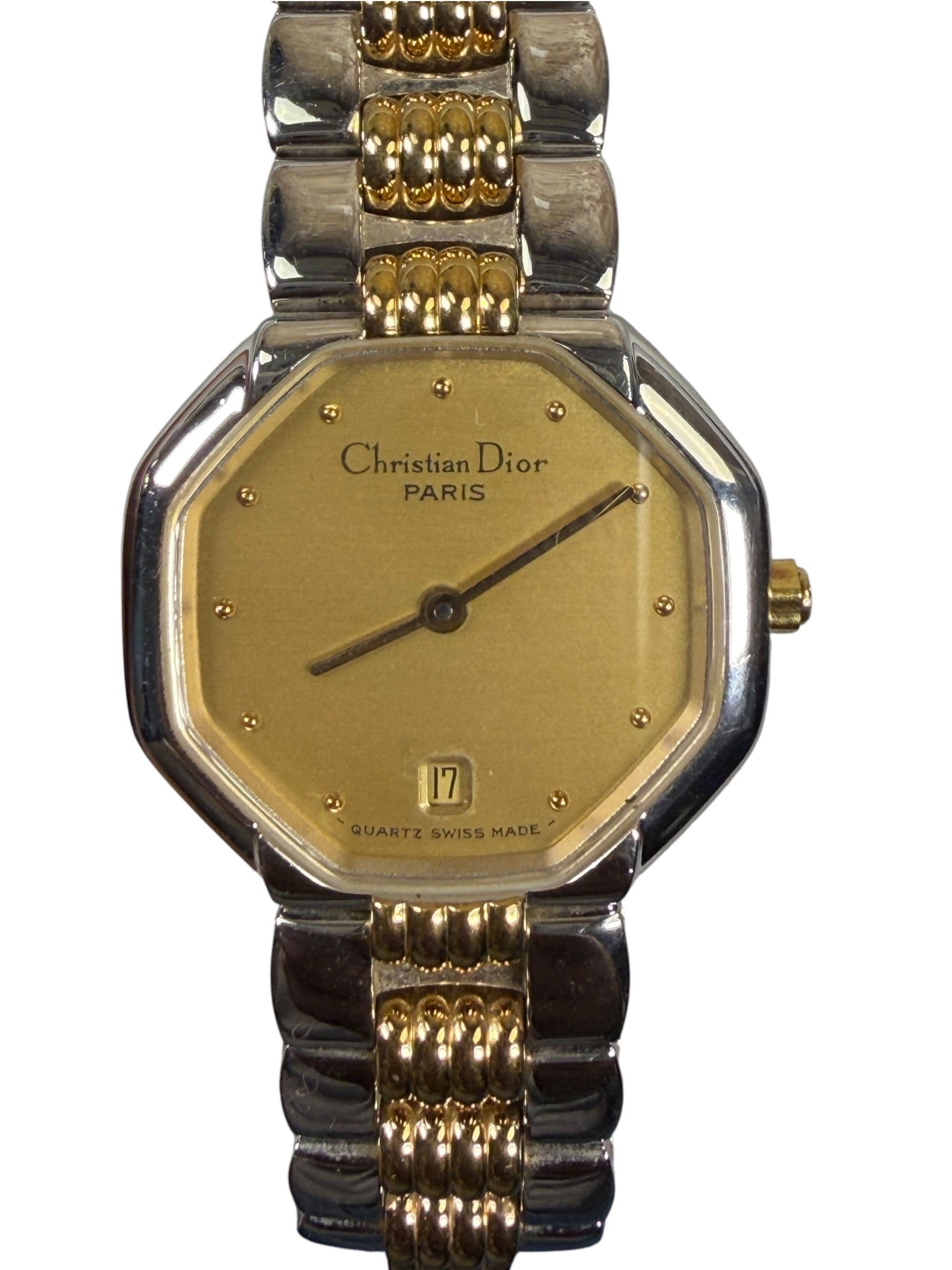 Christian Dior 2Tone Octagon Champagne Dial
