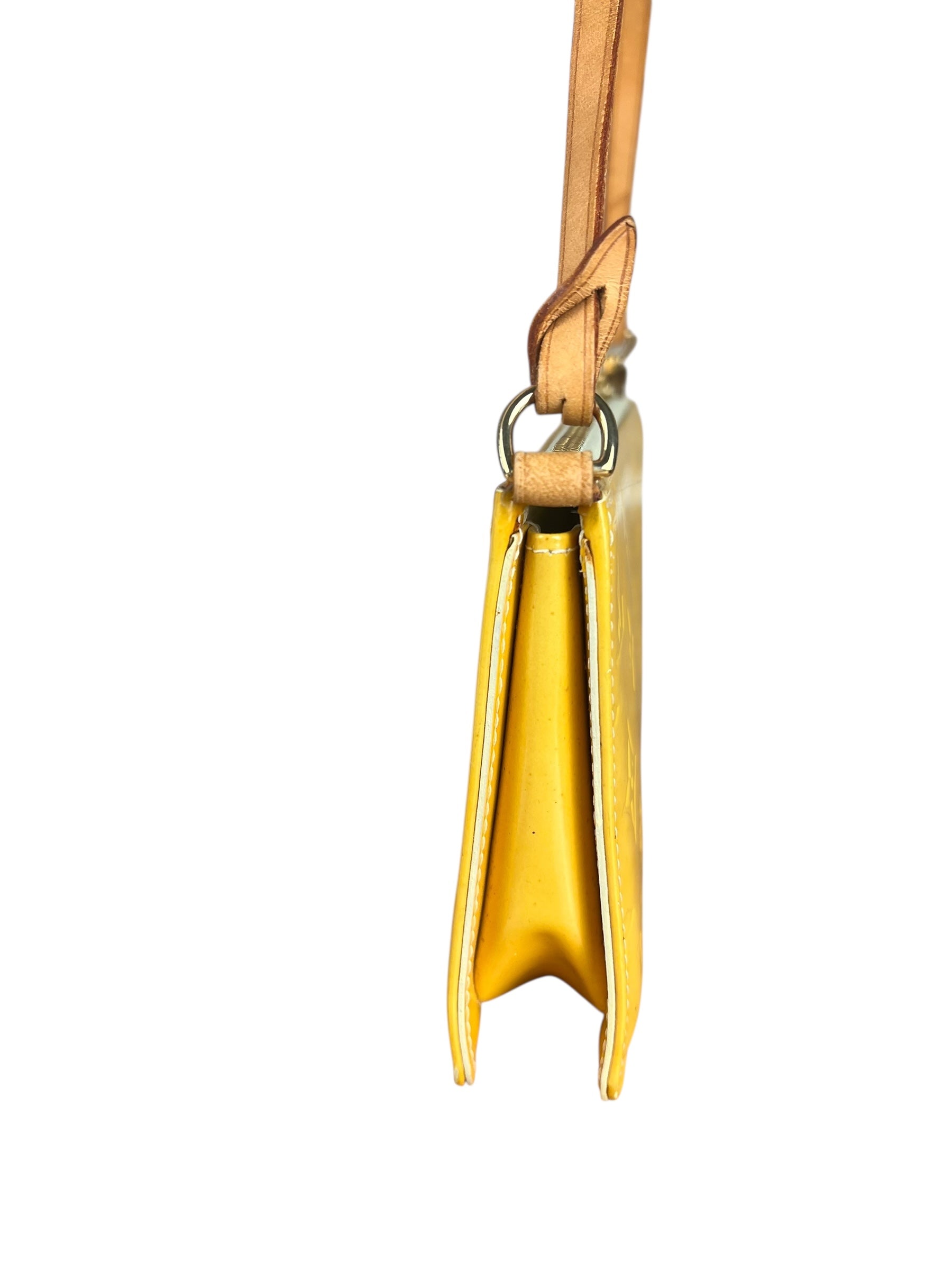 Louis Vuitton Yellow Monogram Vernis Lexington Pochette
