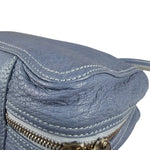 Balenciaga Vintage Blue Leather Mini Pochette
