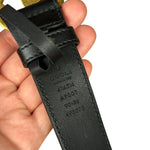Gucci GG Black leather Belt