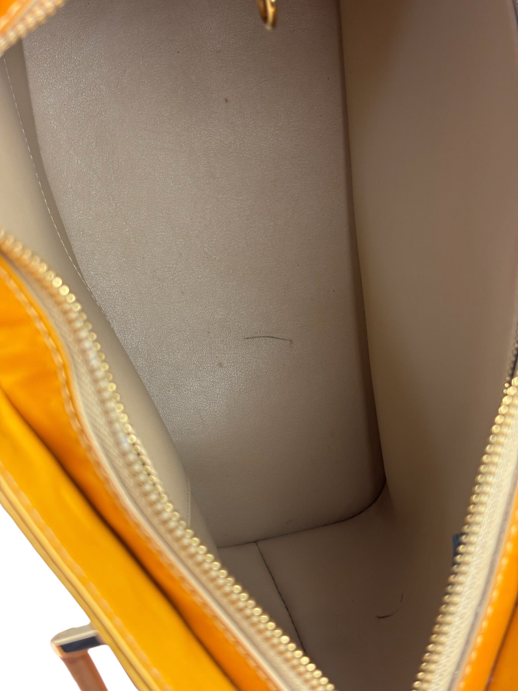 Louis Vuitton Yellow Vernis Houston Tote MM