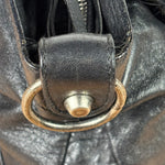 Balenciaga Black Leather Moto City Two-Way Bag