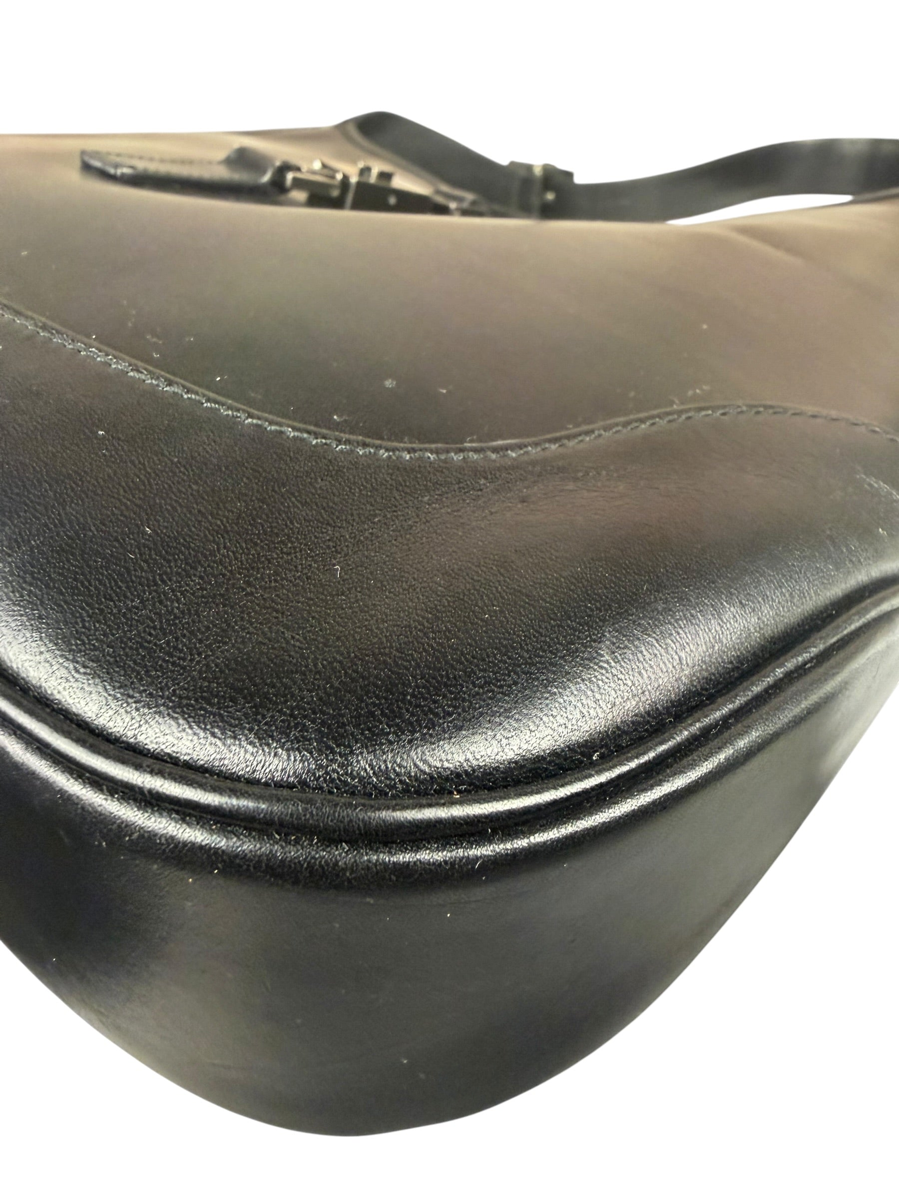 Gucci Black Leather Jackie Hobo Bag