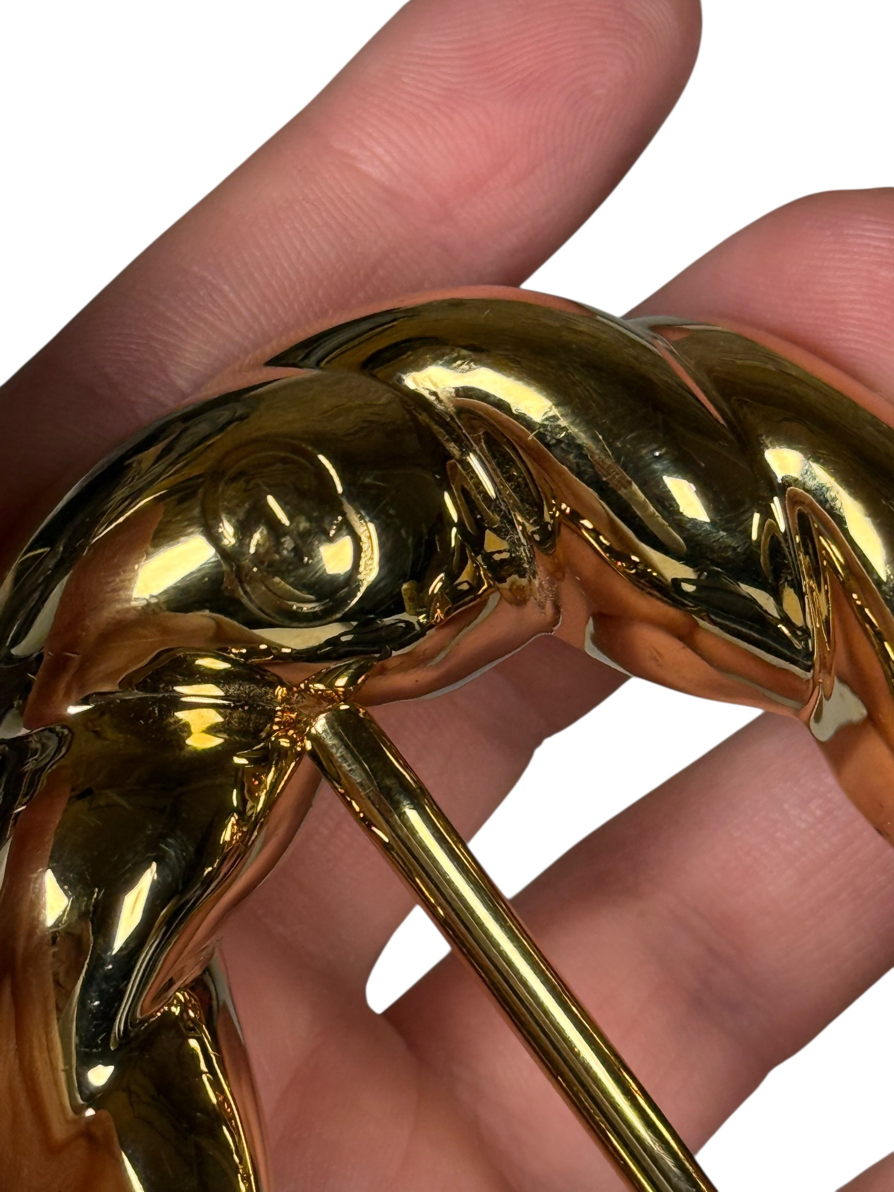 Gucci Black Leather Gold Buckle Belt