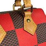 Louis Vuitton Red Pop Damier Nano Speedy Bandouliere Two-Way Bag
