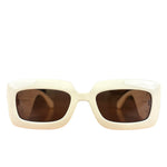 Gucci Large Frame Gold Logo Sunglasses