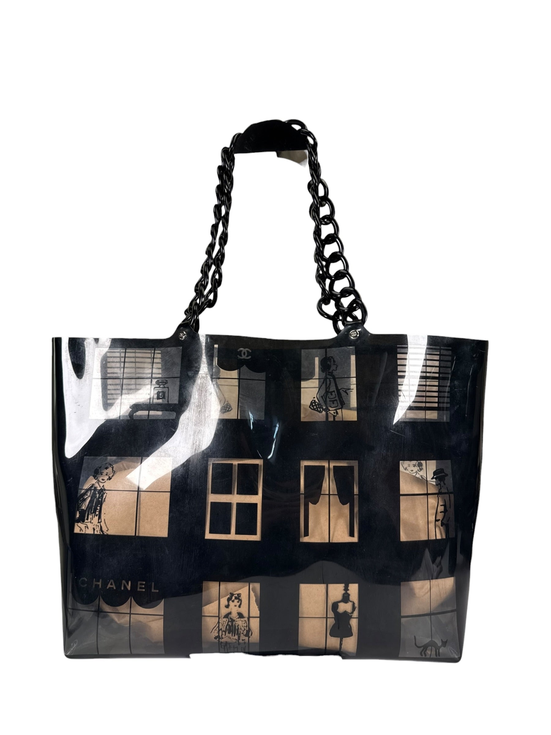 Chanel PVC Coco Window Tote Black 2003-04