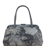 Prada Lux Grey Scamosciato Tie Dye Clutch Top Handbag