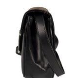 Ferragamo Black Leather Flap Mini Shoulder Bag