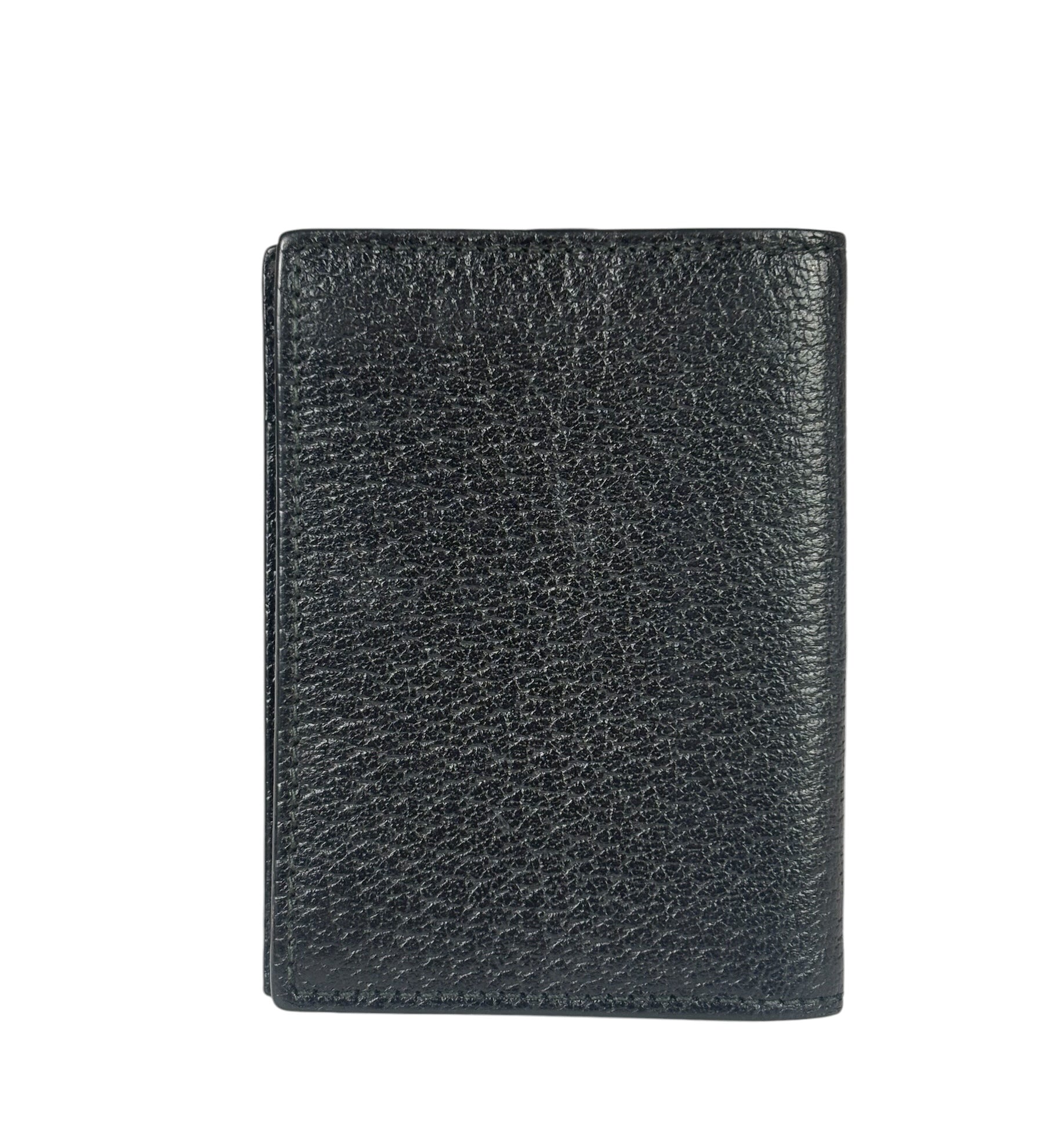 Gucci Black Leather GG Marmont Card Case