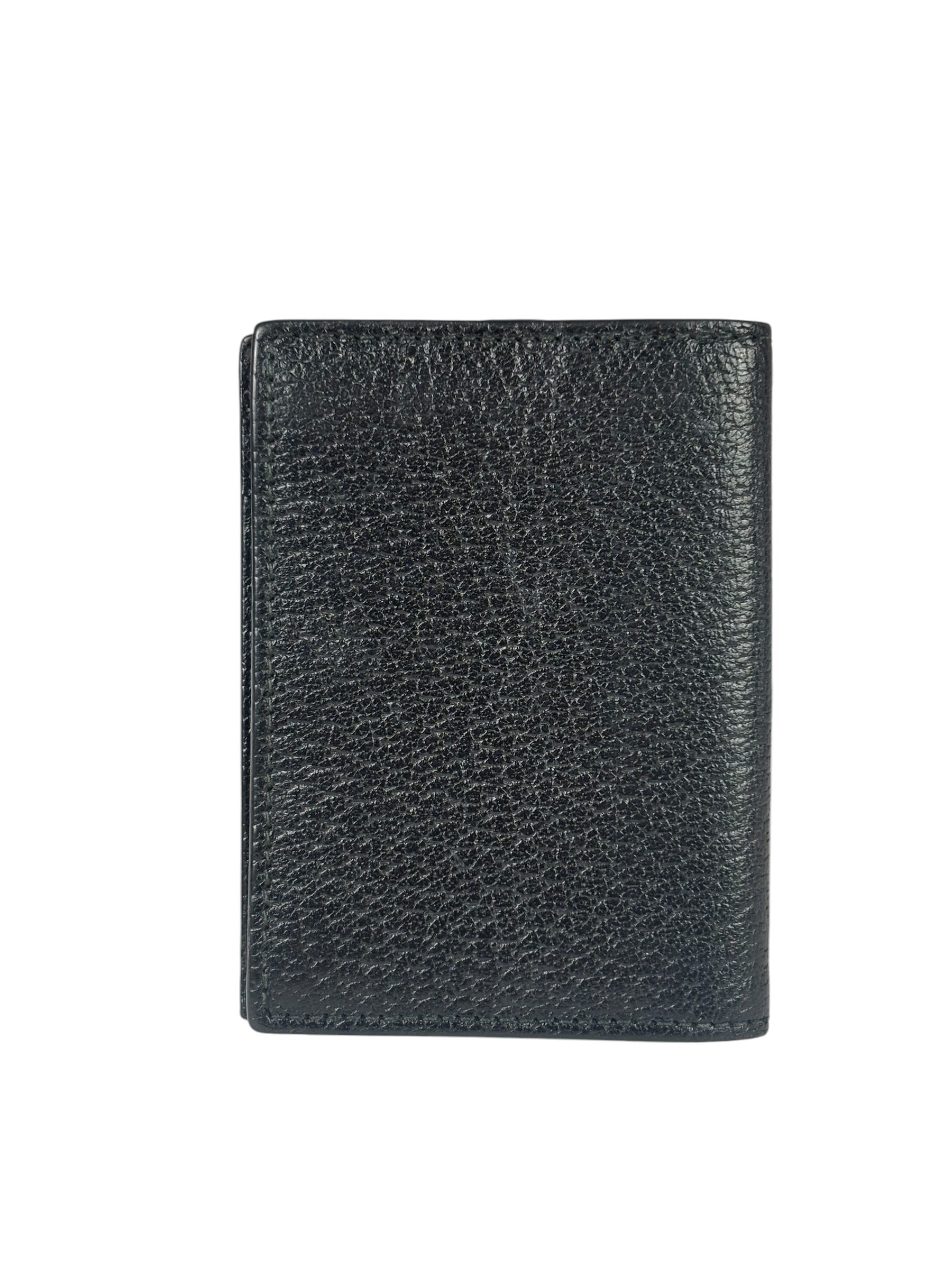 Gucci Black Leather GG Marmont Card Case