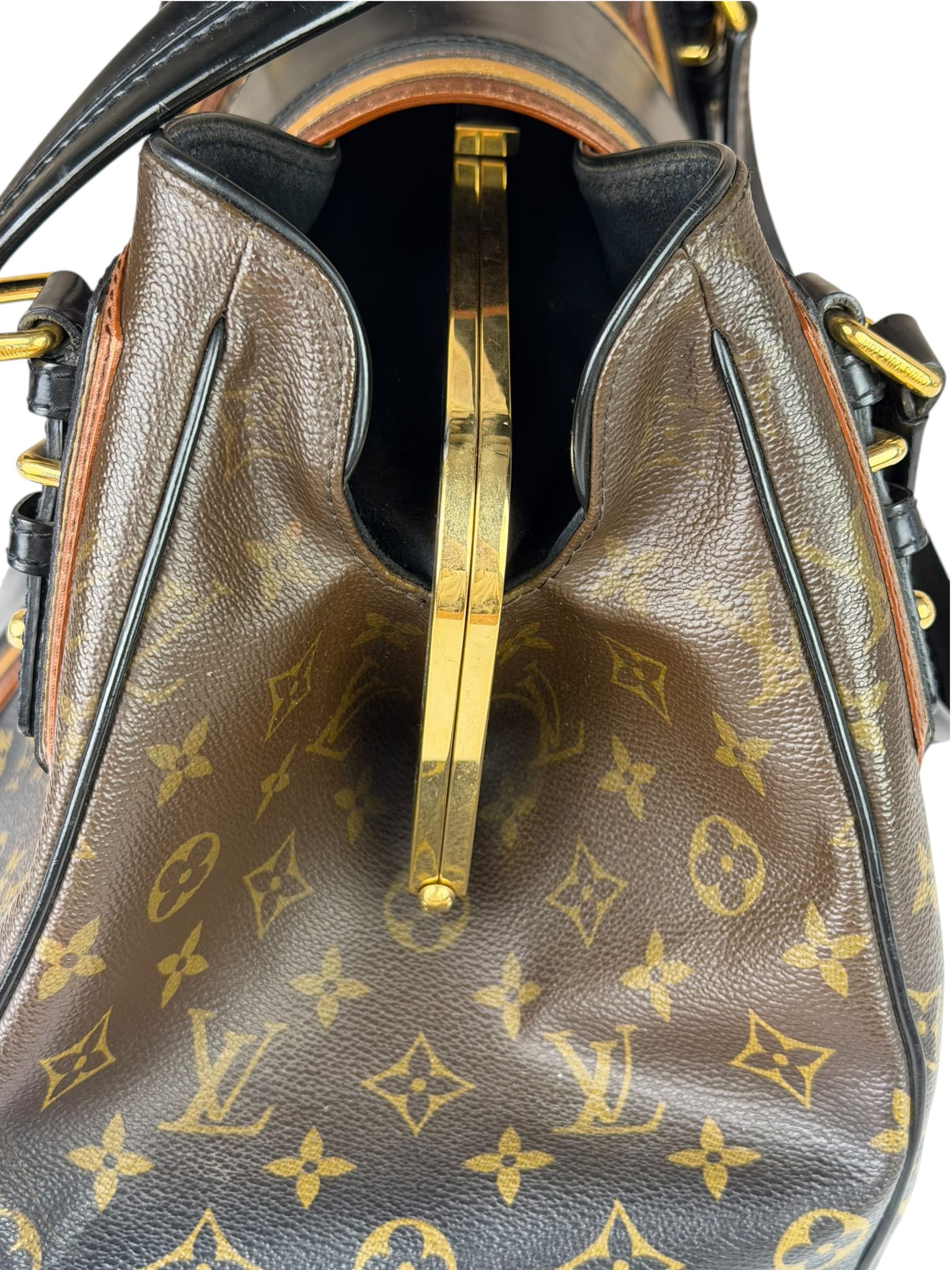 Louis Vuitton Limited Edition Brown/Black  Monogram Mirage Griet Handbag