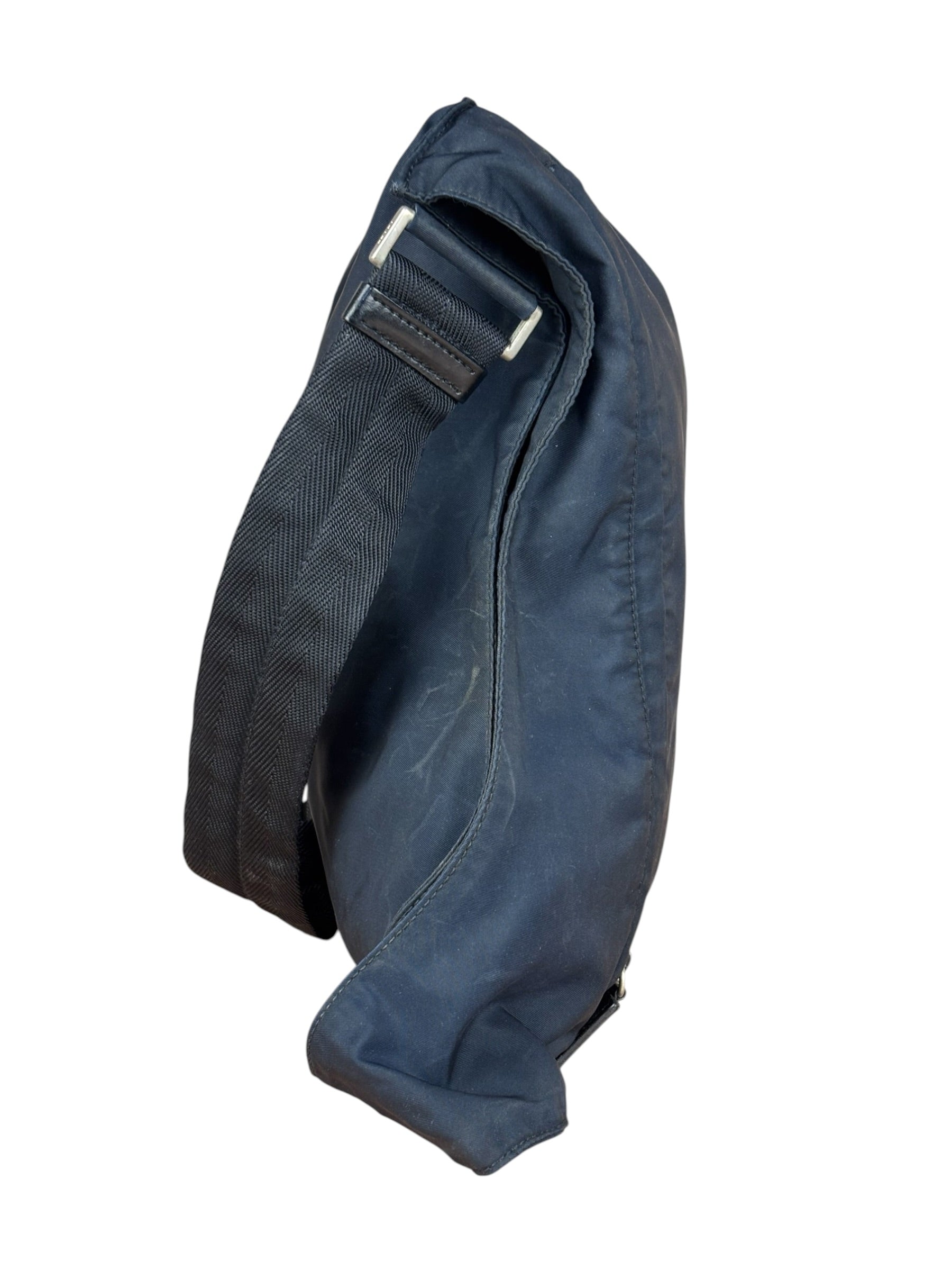 Prada Vintage Dark Navy Nylon Crossbody