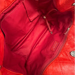 Chanel Red Quilted Leather Natural Beauty Chain Tote 2010