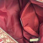 Christian Dior Vintage Red Trotter Boston Bag