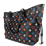 Louis Vuitton Black 'Game On' MM Neverfull Tote Bag