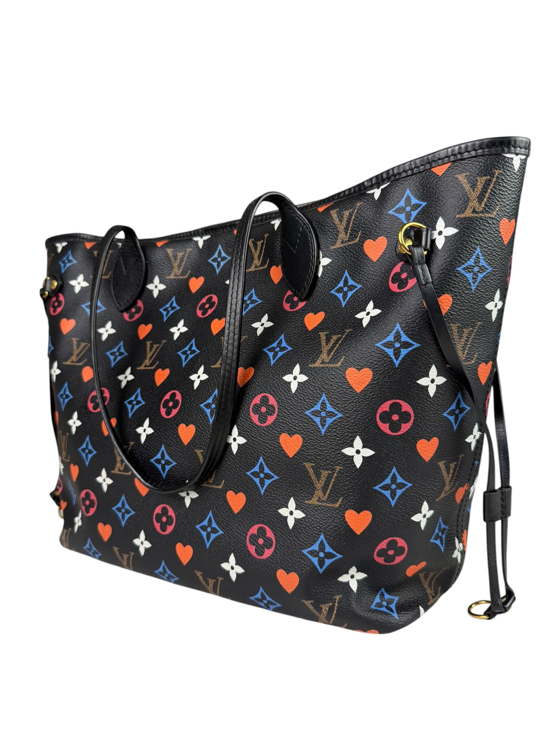 Louis Vuitton Black 'Game On' MM Neverfull Tote Bag