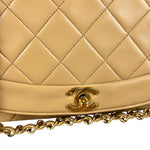 Chanel Beige CC Leather Diana Flap Bag '92