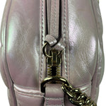 Gucci Iridescent Pink Nappa Chevron Small GG