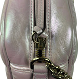 Gucci Iridescent Pink Nappa Chevron Small GG
