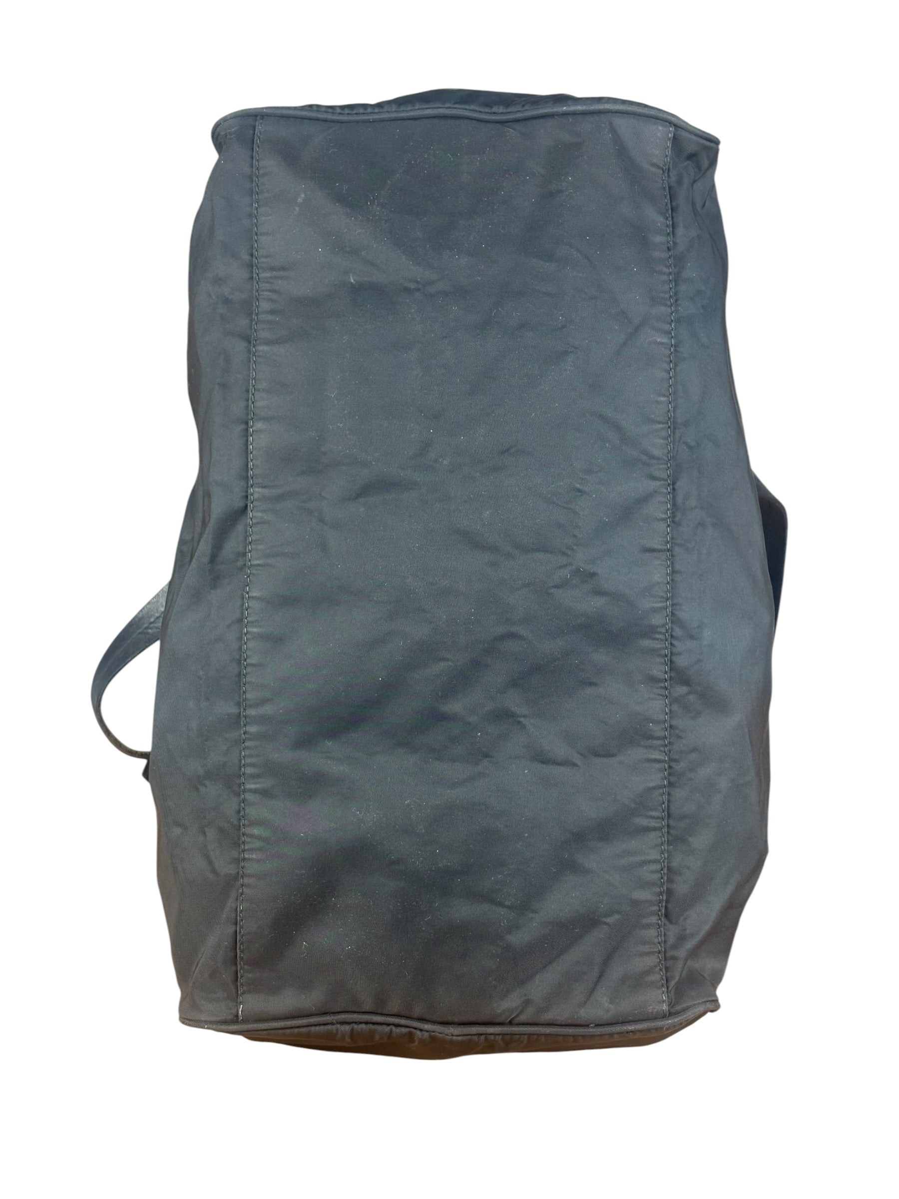 Prada Vintage Black Nylon Bowler Bag