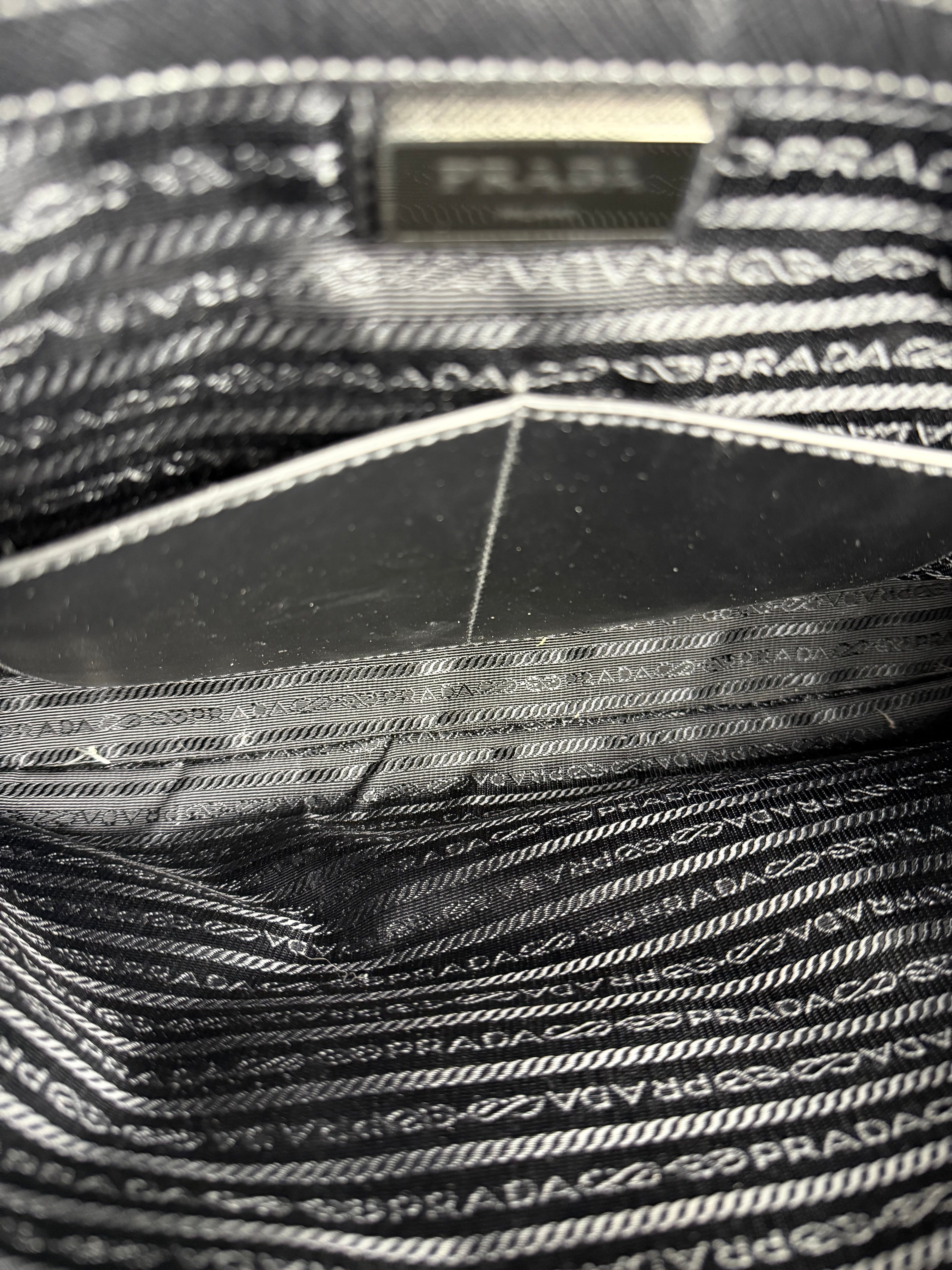 Prada Black Saffiano Leather Galleria Tote