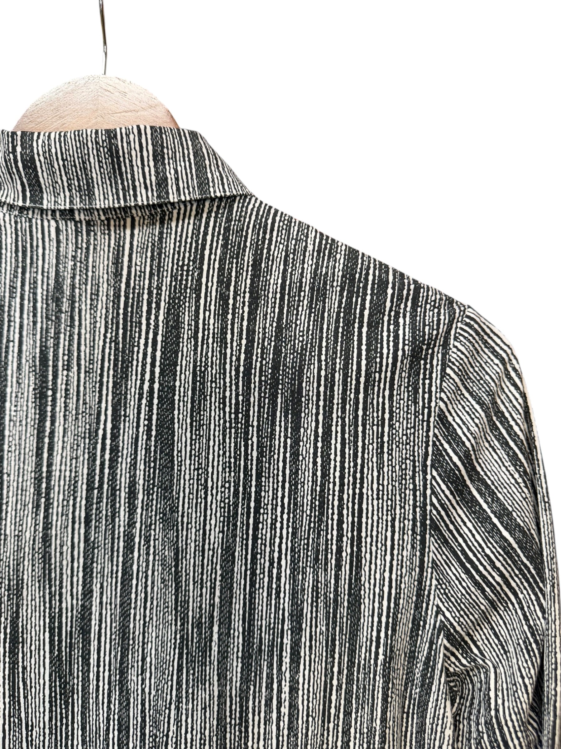 Bottega Veneta Black/White Stripped Button-Down Dress