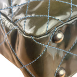 Chanel Green Quilted Patent Leather Reissue XL Tote 2011