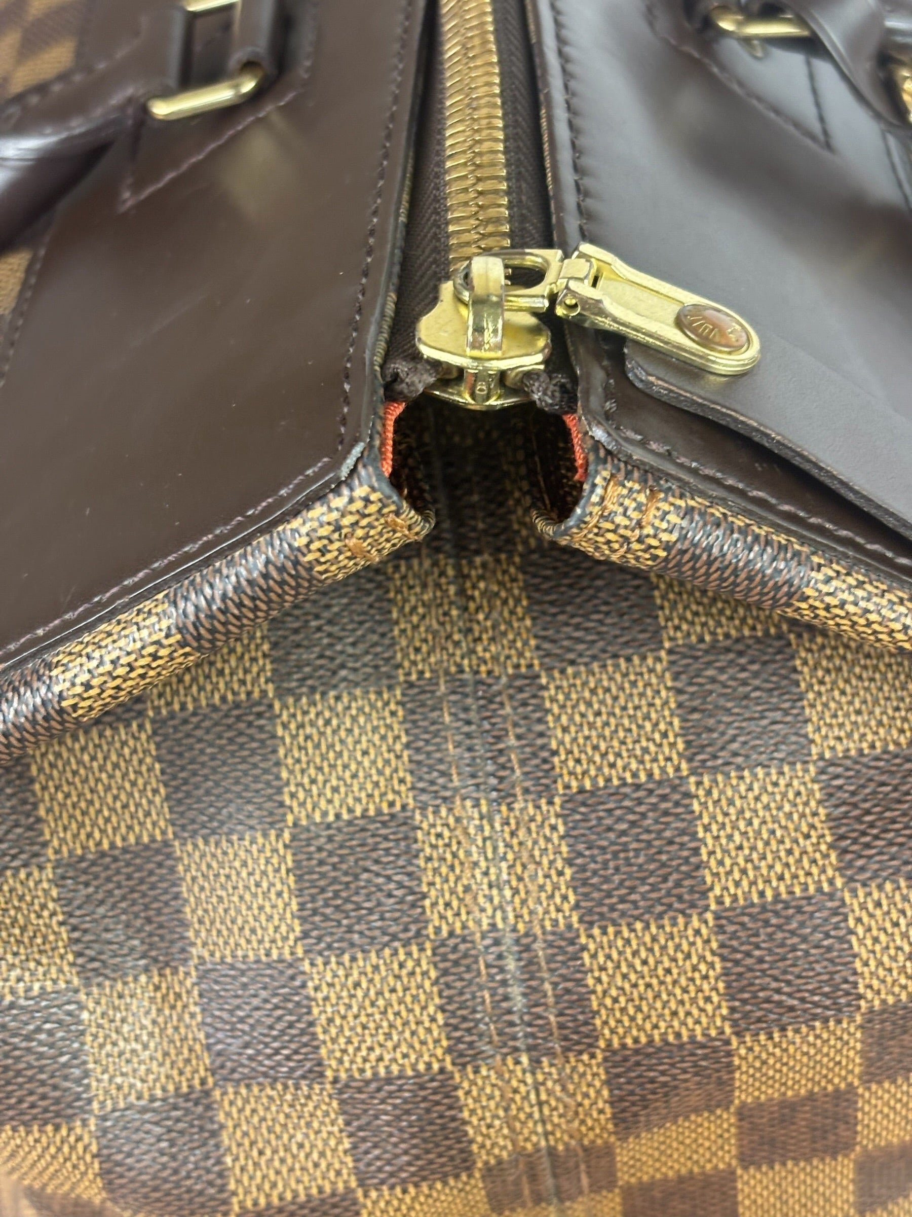 Louis Vuitton Damier Ebene Greenwich Travel Handbag GM