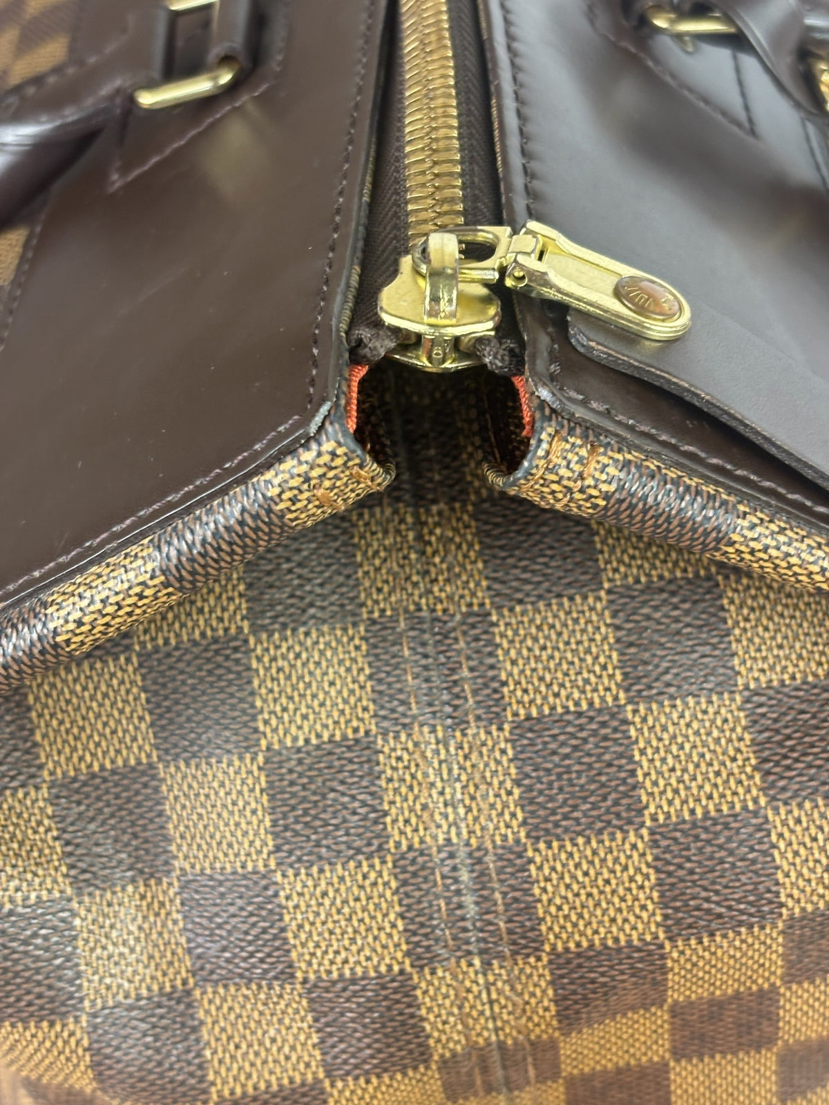 Louis Vuitton Damier Ebene Greenwich Travel Handbag GM