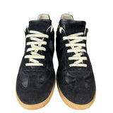 Maison Margiela Replica Leather and Suede Sneaker Black